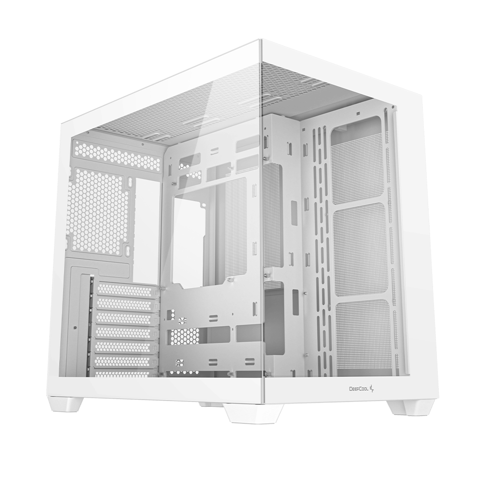 Gabinete Deepcool CG530, Cristal Templado, Mini-ITX/Micro-ATX/ATX, USB 3.0, Sin Fuente, Blanco, R-CG530-WHNDA0-G-1