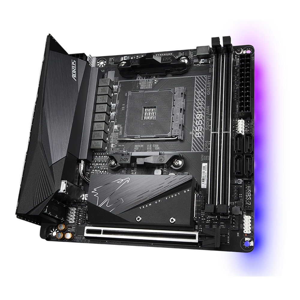 Tarjeta Madre Gigabyte B550i AORUS PRO AX, AM4, AMD RYZEN 3000 SERIES, Mini-ITX - Image 4