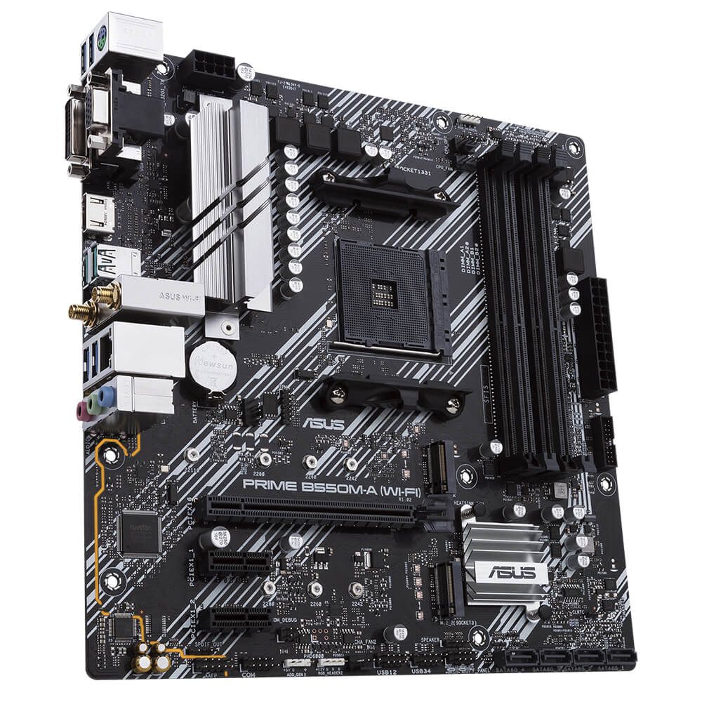 Tarjeta Madre Asus Prime B550M-A (WI-FI), AM4, AMD RYZEN 3000 SERIES, Micro-ATX - Image 3
