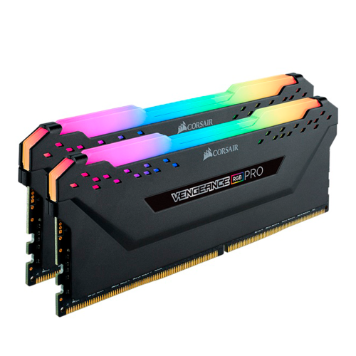 Kit Memoria RAM Corsair Vengeance RGB Pro DDR4, 2666MHz, 16GB (2x8GB), Non ECC, CL16, XMP, CMW16GX4M2A2666C16 /MAX. 1 X CLIENTE