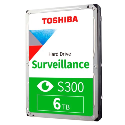 Disco Duro Interno Toshiba S300 Surveillance, Soporte para 64 Camaras, 6TB 3.5" SATA3 5400RPM, Nuevo, HDWT360UZSVA