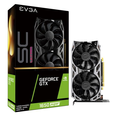 Tarjeta de video NVIDIA GeForce GTX 1650 Super 4GB GDDR6, EVGA SC ULTRA, HDMI, DP, DVI, 04G-P4-1357-KR, SOLO 1 PIEZA POR CLIENTE