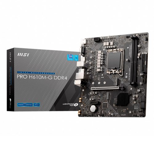Tarjeta Madre MSI PRO H610M-G DDR4, DDR4, Socket Intel LGA1700 Intel H610 Micro-ATX