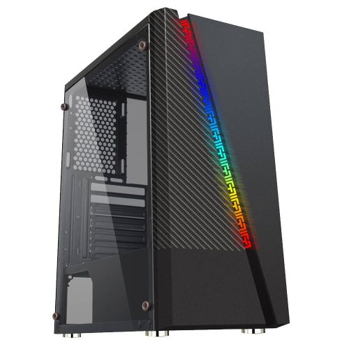 Gabinete Eagle Warrior ILLAPA RGB, Cristal Templado, ATX, USB 3.0 - Audio HD, CGL17ILLAPAYGT