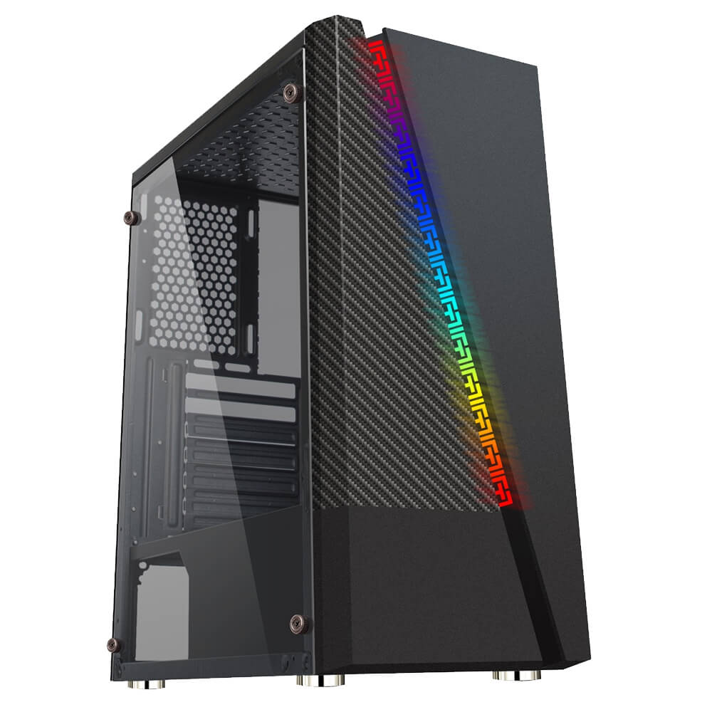 Gabinete Eagle Warrior ILLAPA RGB, Cristal Templado, ATX, USB 3.0 - Audio HD, CGL17ILLAPAYGT