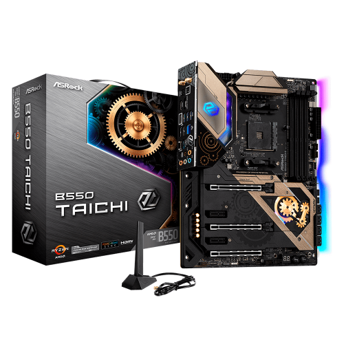 Tarjeta Madre ASRock B550 Taichi, Socket AMD AM4 Ryzen 3000, 3000 G-Series, 4000 G-Series, 5000, AMD 3-Way CrossFireX, DDR4 Up to 4733+(OC), B550 TAICHI