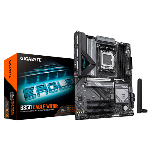 Tarjeta Madre Gigabyte B850 EAGLE WIFI6E, ATX, AM5, AMD B850, Up to 256GB DDR5, HDMI/DP, B850 EAGLE WIFI 6E, PROMOGB
