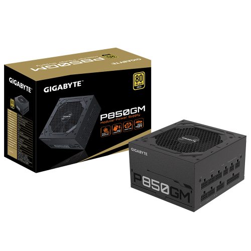 Fuente de poder Gigabyte P850GM, 80 Plus Gold, Full Modular, 850W -, GP-P850GM