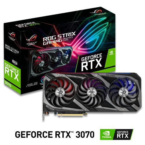 Tarjeta de Video Nvidia GeForce RTX 3070 8GB, ASUS ROG STRIX LHR, ROG-STRIX-RTX3070-8G-V2-GAMING, 3 AÑOS DE GARANTIA NACIONAL