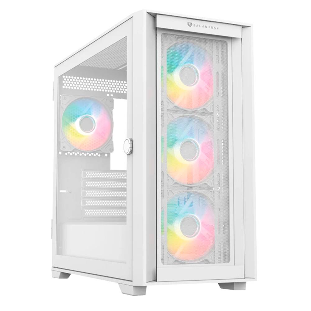 Gabinete Balam Rush Carbono Twin Mate 6000, Midi-Tower, Micro-ATX/Mini-ITX, USB 3.0/2.0, Sin Fuente, 4 Ventiladores RGB Instalados, Blanco, BR-938822 - Image 2