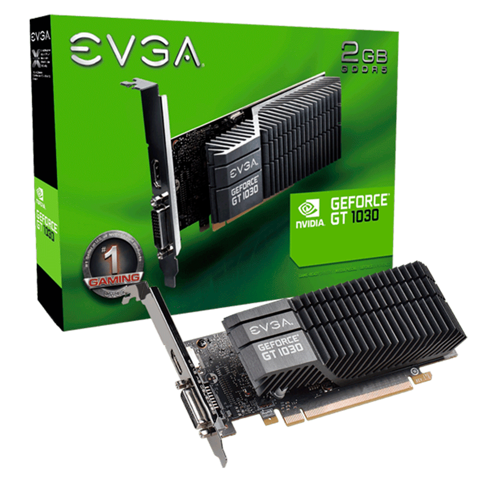Tarjeta de video NVIDIA GeForce GT 1030 2GB GDDR5, EVGA, HDMI, DVI, 02G-P4-6332-KR