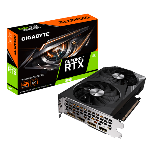 Tarjeta de Video Gigabyte NVIDIA GeForce RTX 3060 WINDFORCE OC 12G, 12GB, 192-bit GDDR6, PCI Express x16 4.0, GV-N3060WF2OC-12GD