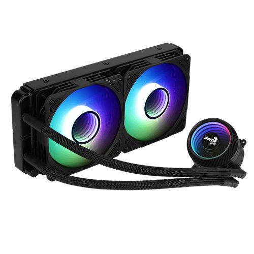 Enfriamiento Liquido Aerocool Mirage L240 Iluminación RGB, 240mm, Listo para AM4 y LGA1200 //