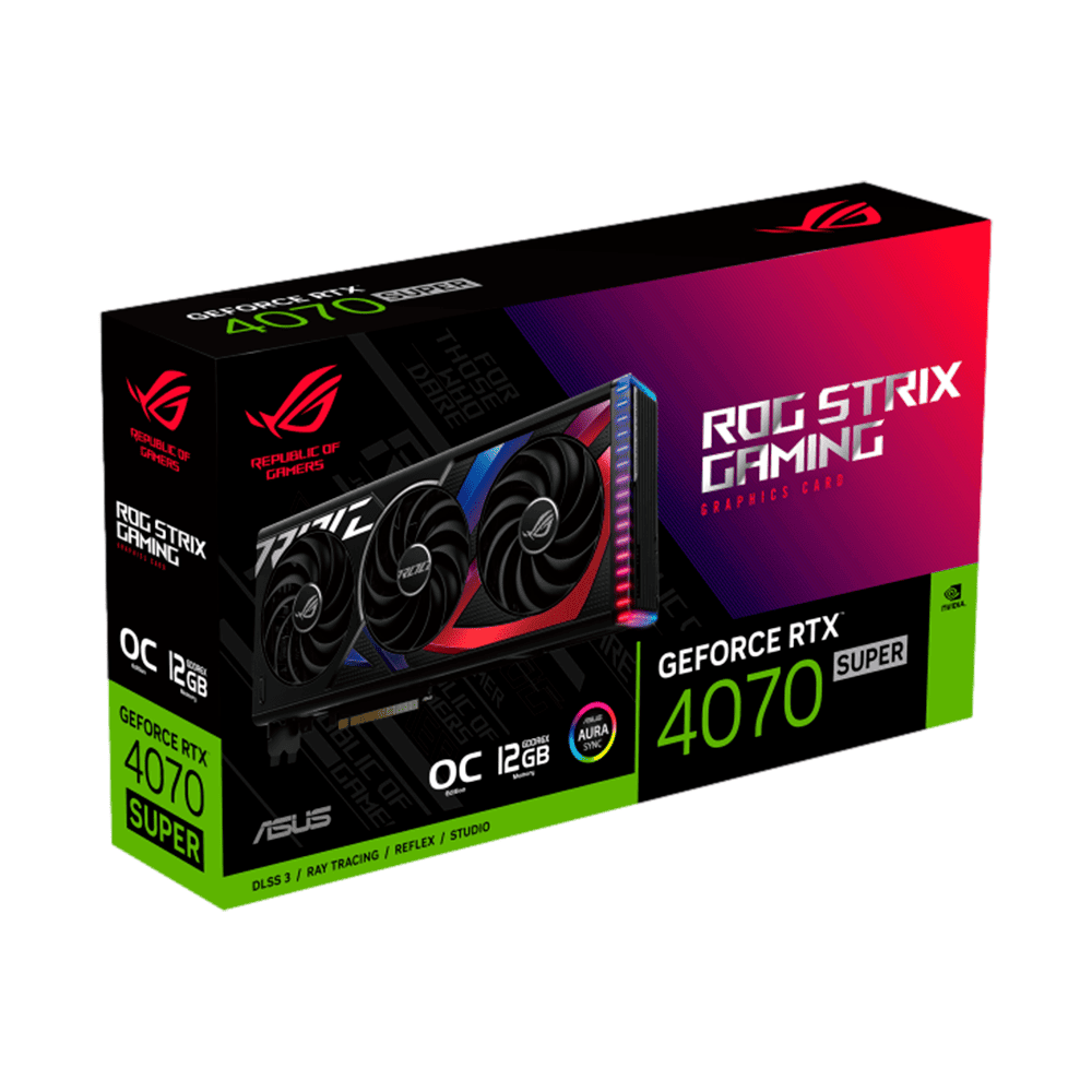 Tarjeta Video ROG Strix Geforce RTX 4070 SUPER 12GB OC, 12GB 192-bit GDDR6X /ROG-STRIX-RTX4070S-O12G-GAMING - Image 2