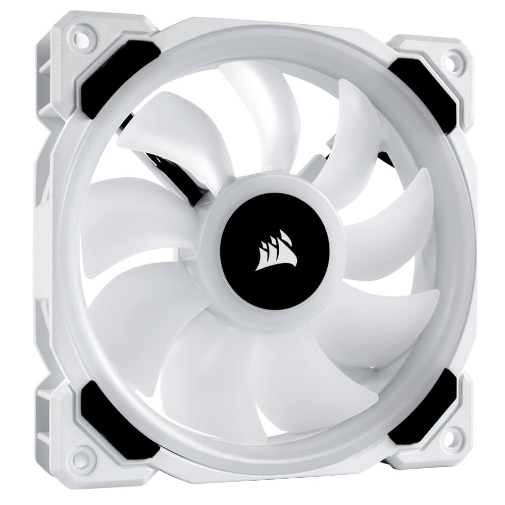 Kit de 3 Ventiladores para Gabinete 120mm con Luz Led RGB Corsair LL120 White - CO-9050092-WW - Image 5