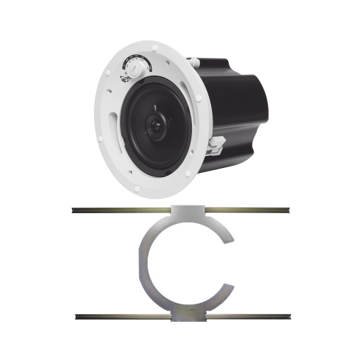 TRUAUDIO CL70V6UL/S KIT de Bocina de Techo TruAudio de 6.5in CL70V6UL con Soporte de Acero Rígido para Techos Suspendidos