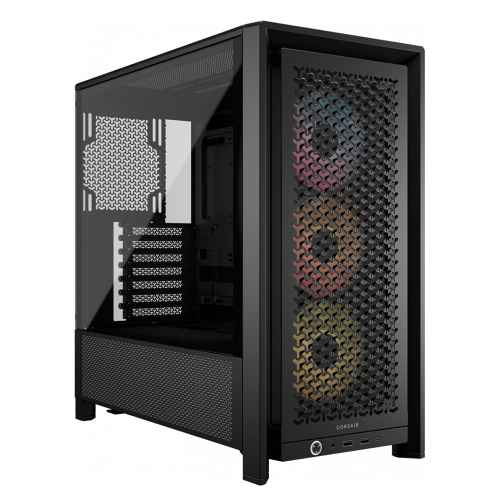 Gabinete Corsair FRAME 4000D RS ARGB, Midi-Tower, ATX/EATX/Micro-ATX/Mini-ITX, USB 3.0, Sin Fuente, 3 Ventiladores Instalados, Negro, CC-9011296-WW