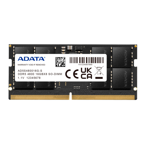 Memoria RAM Adata DDR5, 4800MHz, 16GB, On-Die ECC, SO-DIMM, AD5S480016G-S /MAX. 1 X CLIENTE