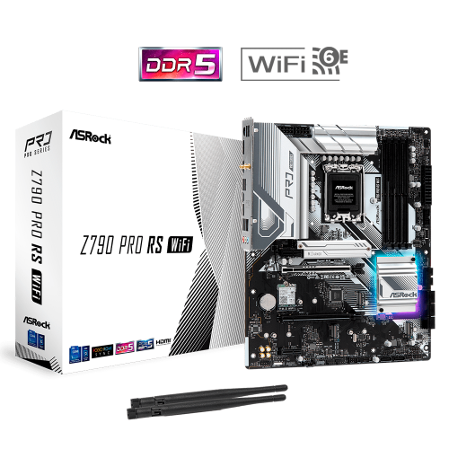 Tarjeta Madre ASRock Z790 PRO RS WIFI, Intel Z790, LGA1700, DDR5, ATX, Z790 PRO RS WIFI