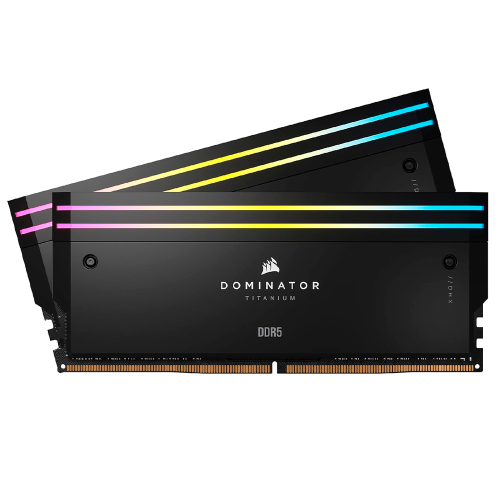 Memoria RAM Corsair Dominator Titanium, DDR5, 7000MHz, 32GB (2x16GB), CL34, XMP, Negro, CMP32GX5M2X7000C34 /MAX. 1 X CLIENTE