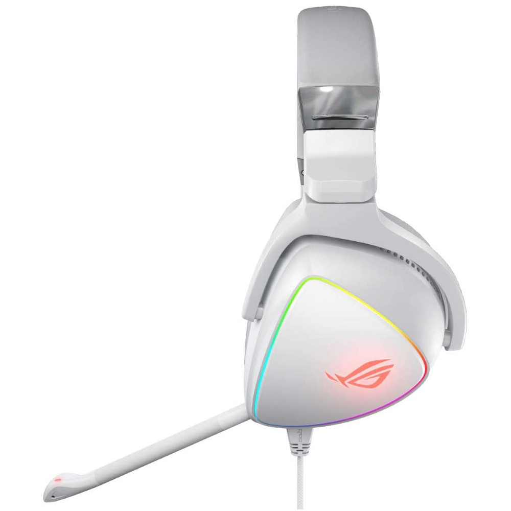 Diadema Gamer Asus ROG DELTA White/ RGB Aura Sync, PC - PS4 - Xbox One - Nintendo Switch - Tablet - Smartphone (Tipo C), 7.1 Canales (solo PC), Quad DAC Hi-Fi ESS - Image 2