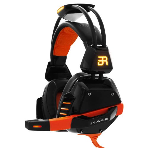 Diadema Gamer Balamrush Holom 7.1 Canales, Vibración, Led Naranja, BR-912891