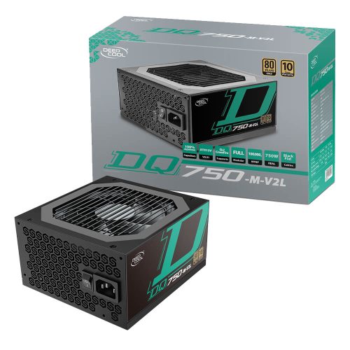 Fuente de Poder Deepcool DQ750-M-V2L, 750W 80 Plus Gold, DP-GD-DQ750-M-V2L