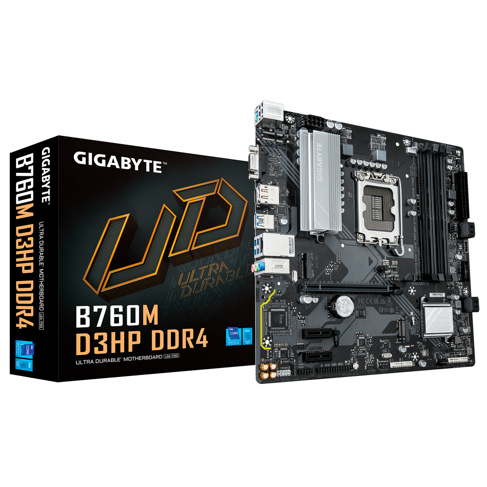 Tarjeta Madre Gigabyte B760M D3HP DDR4, Micro-ATX, LGA1700, Intel B760, Up to 128GB DDR4, HDMI/DP, B760M DS3HP DDR4