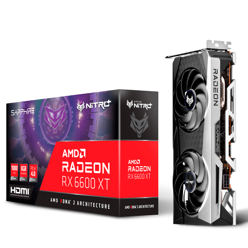 Tarjeta de video Radeon RX 6600 XT 8GB GDDR6, Sapphire Nitro+, HDMI, DP/ PCI-e 4.0, Nuevo Chip RDNA 2, 11309-01-20G/ 1 AÑO DE GARANTIA NACIONAL