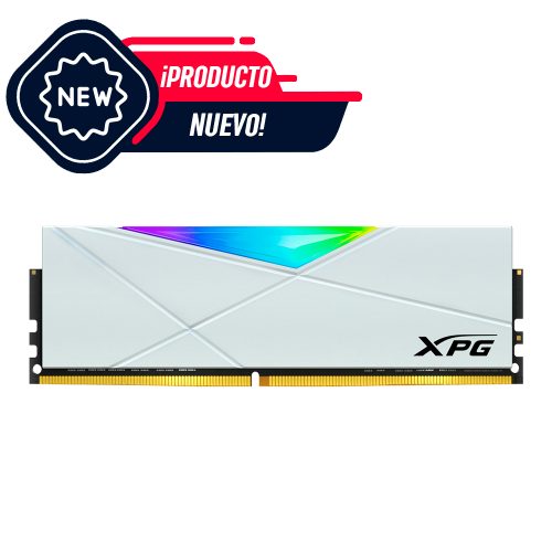 Memoria RAM DDR4 8GB 3200MHz XPG Spectrix D50 White RGB, Aura Sync, 1X8GB, AX4U32008G16A-SW50 /MAX. 1 X CLIENTE