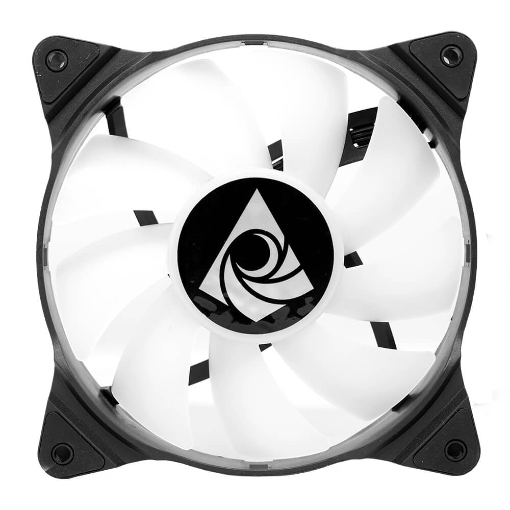 Kit de 3 ventiladores Munfrost Solar Wind RGB, Compatible con Aura Sync etc., ARGB, Controlador incluido, anti-vibraciones / - Image 12