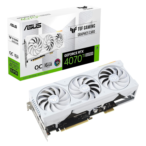 Tarjeta de Video ASUS TUF Gaming GeForce RTX 4070 Ti Super BTF White Edition, 16GB GDDR6X, NVIDIA DLSS 3, PCIe 4.0, 2xHDMI 2.1a, 3xDisplayPort 1.4a, TUF-RTX4070TIS-16G-BTF-WHITE