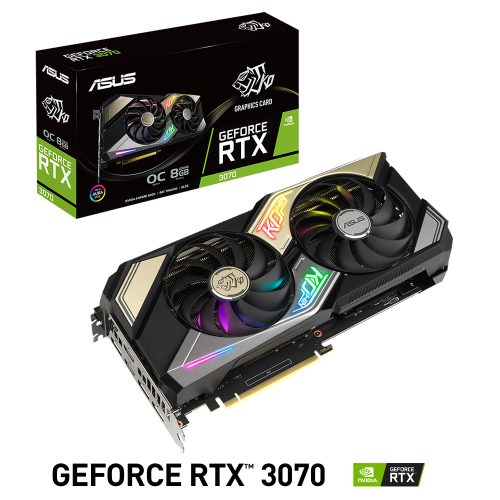Tarjeta de Video Nvidia GeForce RTX 3070 8GB, ASUS KO GAMING LHR, KO-RTX3070-O8G-GAMING/ 3 AÑOS DE GARANTIA NACIONAL