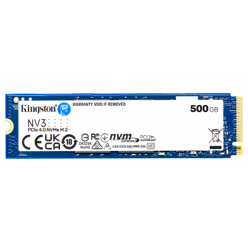Unidad de Estado Sólido SSD Kingston SNV3S NVMe, 500GB, PCI Express 4.0, 5,000MB/3,000MB, M.2, SNV3S/500G /MAX. 1 X CLIENTE