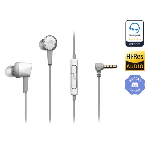 Audífonos ASUS ROG CETRA II CORE MOONLIGHT WHITE, Jack 3.5mm, Multidispositivos, 7.1 Canales