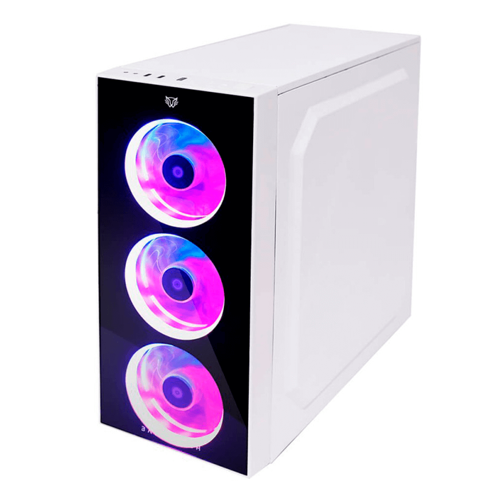 Gabinete Balam Rush DragonFly, Midi-Tower, Cristal Templado, ATX/Micro ATX/Mini-ATX, USB 3.0, Sin Fuente, Blanco, BR-932813 - Image 2