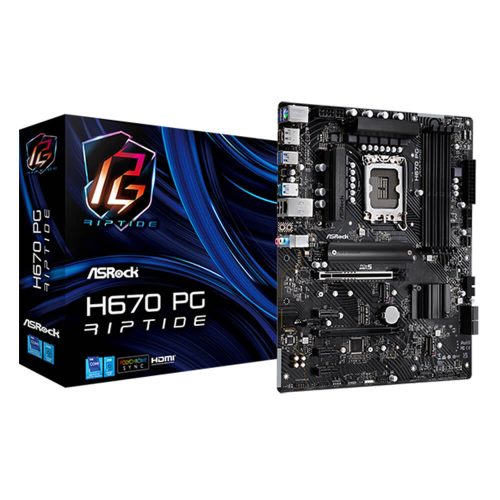 Tarjeta Madre ASRock H670 PG Riptide, Intel H670 Series, LGA1700, ATX, H670 PG RIPTIDE