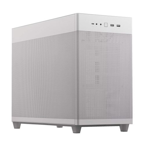Gabinete Asus PRIME AP201 White, Paneles de Malla, USB 3.1 Tipo C, Audio HD, Micro ATX, AP201/WHT, MESH, PRE-FIN