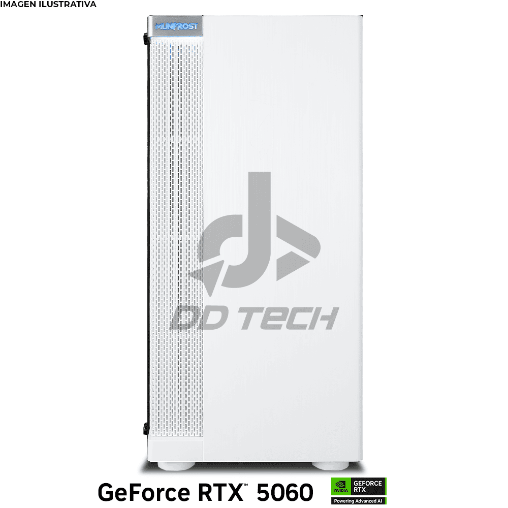 Computadora PRIDE GAMING MOOSE V2, RTX 5060, AMD RYZEN 5 5500, 32GB RAM, 1TB SSD M.2, 650W 80+ BRONCE, Incluye WIFI Y BT - Image 4