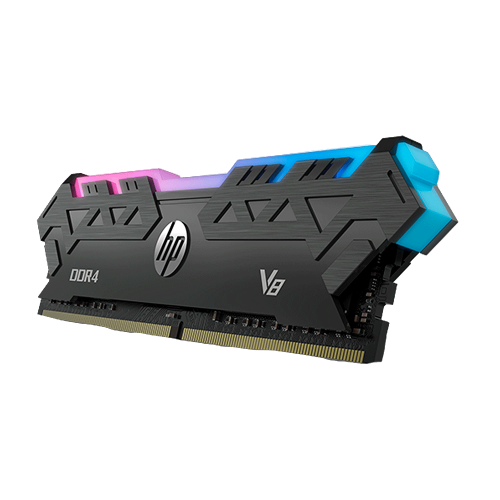 Memoria RAM DDR4 8GB 3200MHz HP V8 Black RGB 1 Modulo 7EH85AA#ABM /MAX. 1 X CLIENTE