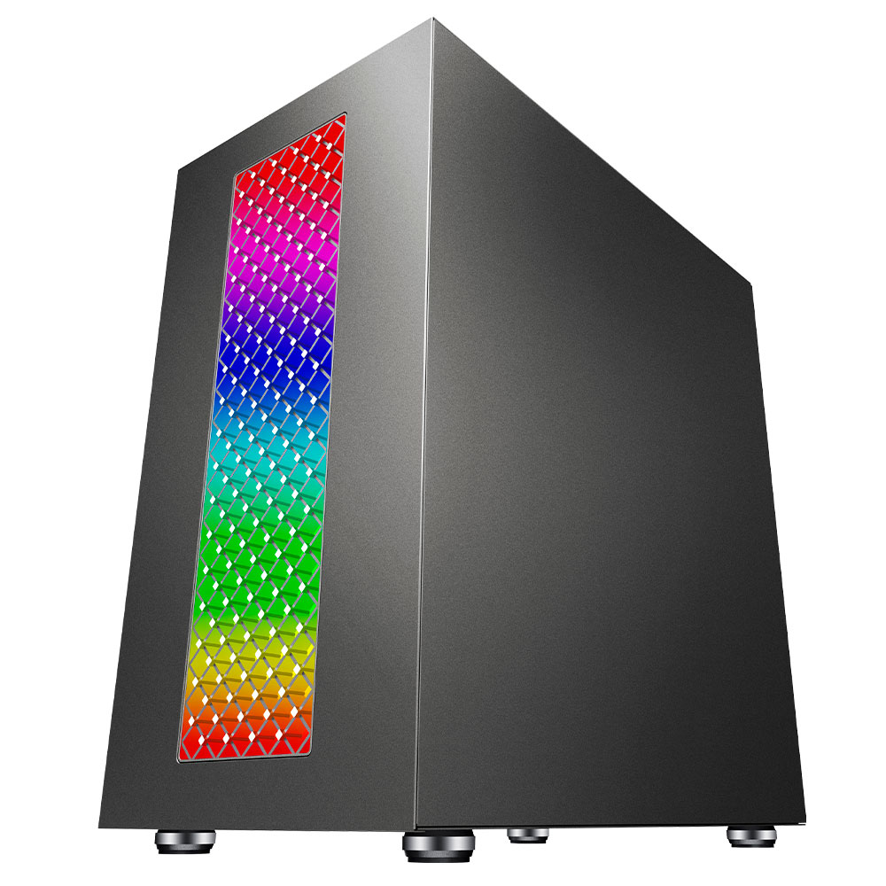 Gabinete Yaguaret FLICKER Negro, LED RGB, Cristal Templado, Micro ATX, Mini ITX, USB 3.0, CGFLICKER01YGT / - Image 2