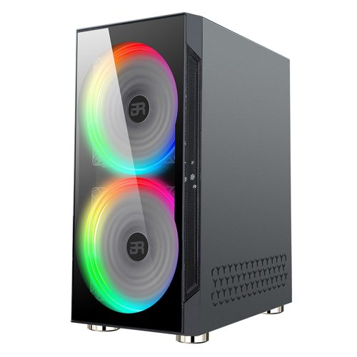 Gabinete Gamer Balam Rush Kraken, ATX, 2 Ventiladores Frontales RGB, USB 3.0, Cristal Templado, BR-929608