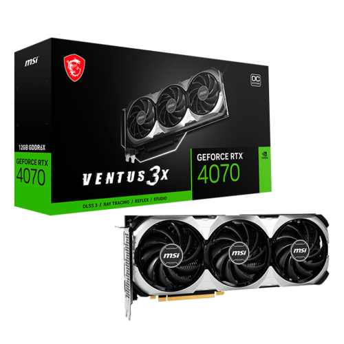Tarjeta de Video MSI GeForce RTX 4070 Ventus 3X OC, 12 GB, GDDR6x, 912-V513-219