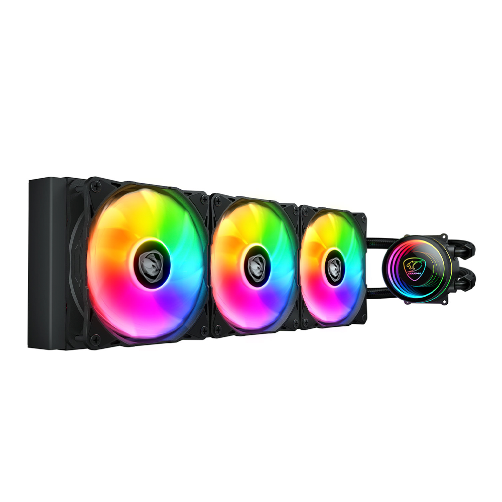 Cougar POSEIDON ELITE ARGB 360 Enfriamiento Líquido para CPU, 3x120mm, 2200RPM, Negro, CGR-PSDELRGB-B-360 // YYGH3