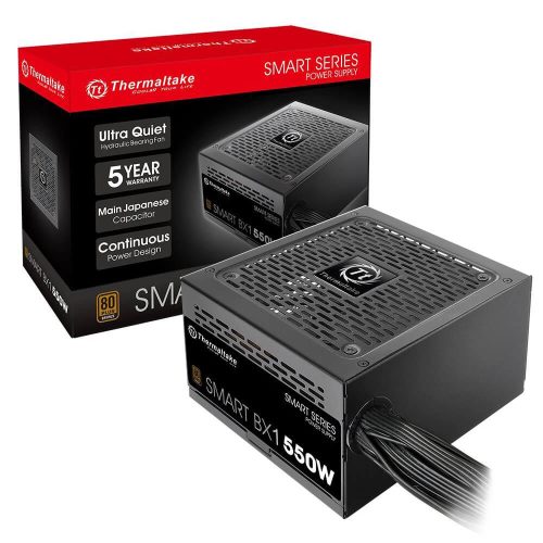 Fuente de poder Thermaltake Smart BX1, 550W, 80 Plus Bronze, PS-SPD-0550NNFABU-1