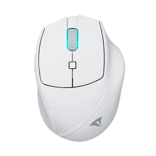 Mouse Gamer Sharkoon M25W, Inalámbrico, RGB, Sensor Óptico, 4000DPI, 6 Botones, M25W WHITE/ NAVIDAD
