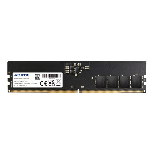 Memoria RAM Adata AD5U480016G-S, DDR5, 4800MHz, 16GB, CL40, AD5U480016G-S /MAX. 1 X CLIENTE