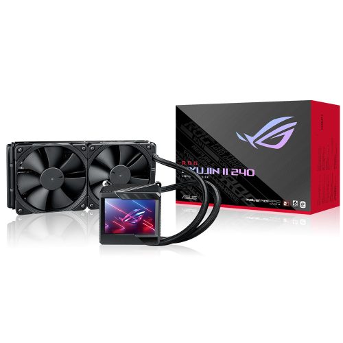 Sistema de Enfriamiento Liquido AIO Asus ROG Ryujin II 240 - 240mm RGB Aura Sync Intel y Amd (Listo para LGA1700 y TR4)