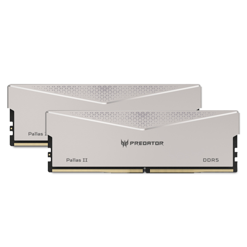 Memoria RAM Acer Predator Palas II DDR5, 6000MHz, 32GB (2x16GB), ECC, CL32, XMP, Plata, BL.9BWWR.374 /MAX. 1 X CLIENTE