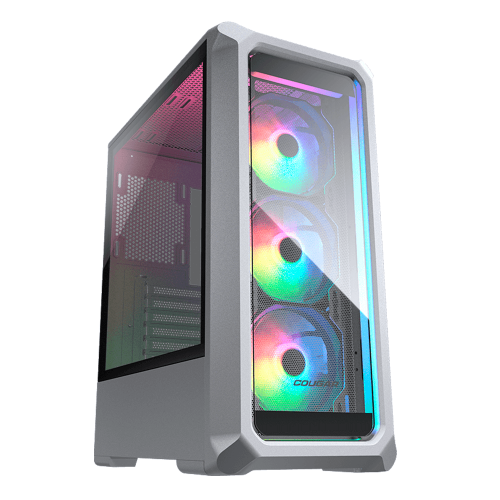 Gabinete Cougar Archon 2 RGB, Blanco, ARGB, Mid Tower Case, Cristal Templado, 3 Ventiladores, 385CC50.0004